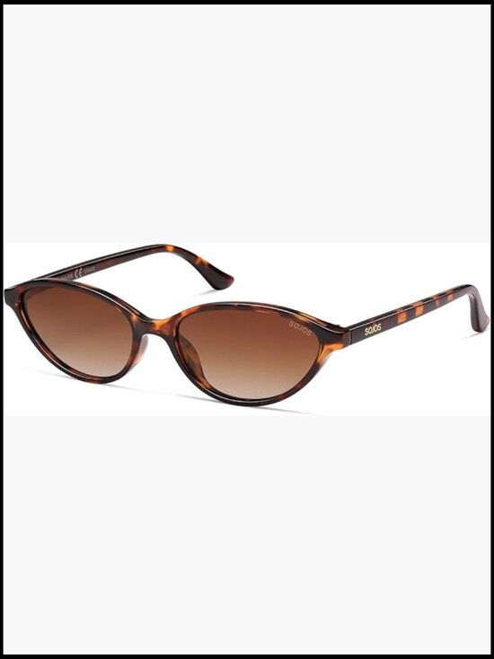 Polarized Oval Sunglasses Retro 90s Style Lightweight Plastic Frame main image 6